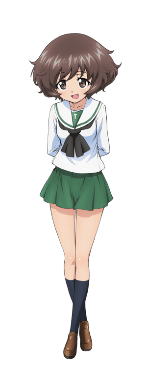 This is the Avatar Image for the Akiyama Yukari (Girls und Panzer) AI Voice and Text to Speech Generator